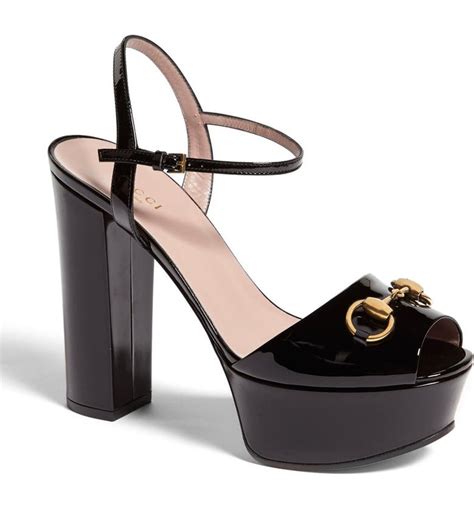 gucci sandales plateforme|Gucci claudie platform sandals.